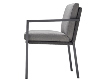 CLUB - Upholstered fabric garden chair by Solpuri