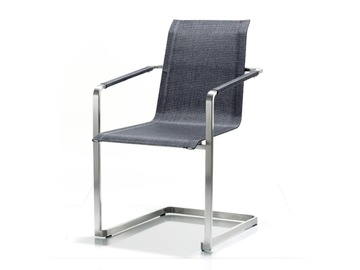 JAZZ - Cantilever garden chair with armrests by Solpuri