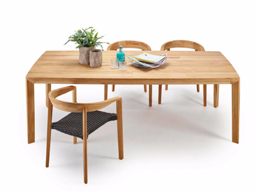 LODGE - Rectangular teak dining table by Solpuri