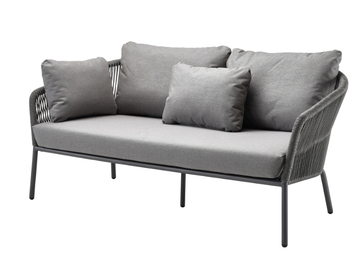 LOOP LOUNGE - 2 seater upholstered fabric garden sofa by Solpuri