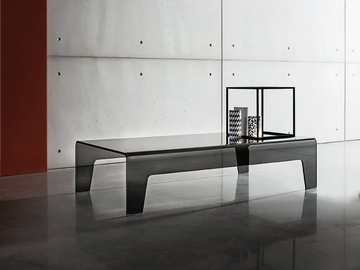 FROG - Low rectangular glass coffee table by Sovet italia