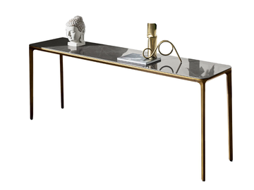 SLIM 4 LEGS - Rectangular ceramic console table by Sovet italia