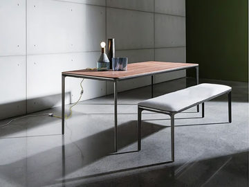 SLIM WOOD - Rectangular wooden table by Sovet italia