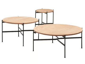 JEANETTE - Low round terracotta coffee table by SP01