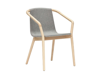 THOMAS - Fabric chair with armrests by SP01