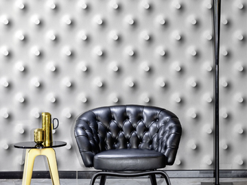 DOT RELIEF WPN 501 - Dotted 3D effect wallpaper by Spaghetti Wall