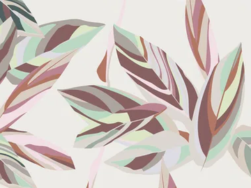 LEAVES WPN 415 - Motif panoramic wallpaper by Spaghetti Wall