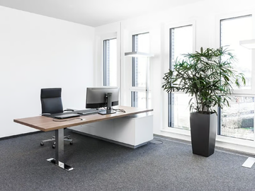 .CON_AIR1 - Height-adjustable rectangular office desk by Spiegels