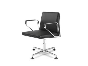 .PILOT P2201 - Swivel office chair with armrests with 4-Spoke base by Spiegels