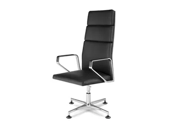 .PILOT P3001 - Leather executive chair with 4-spoke base by Spiegels