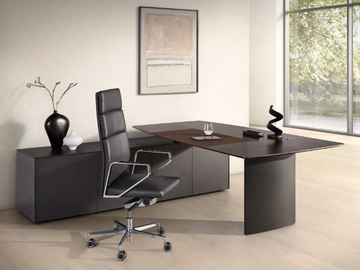 .TIME AIR - Height-adjustable executive desk by Spiegels