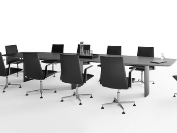 .TIME AIR - Rectangular meeting table by Spiegels