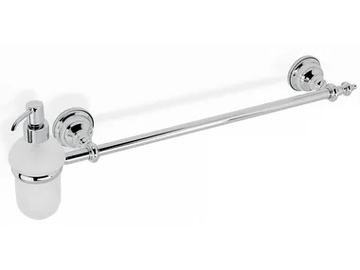 ELITE - Chromed brass Bathroom soap dispenser / towel rack by Stilhaus