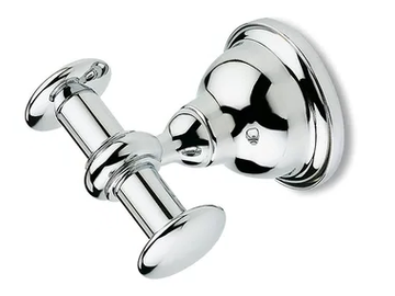ELITE - Double chromed brass robe hook by Stilhaus