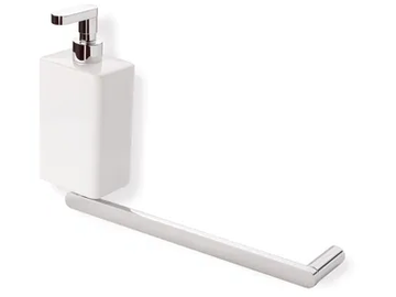 LIVING - Bathroom soap dispenser / towel rack by Stilhaus