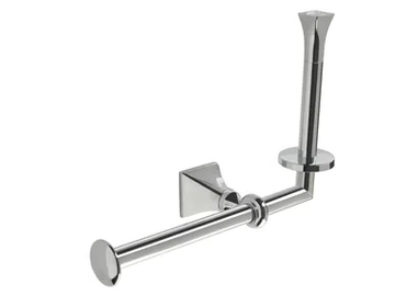 PRISMA - Chromed brass toilet roll holder by Stilhaus