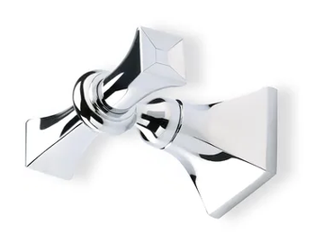 PRISMA - Double chromed brass robe hook by Stilhaus