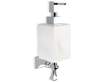 PRISMA - Wall-mounted ceramic Bathroom soap dispenser by Stilhaus