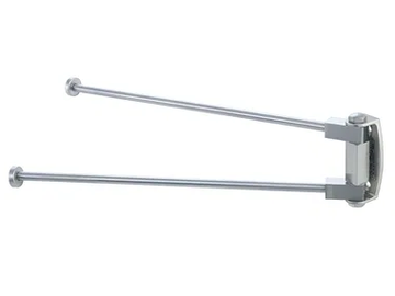 SATURNO - Swivel stainless steel towel rack by Stilhaus