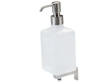 SATURNO - Wall-mounted satin glass Bathroom soap dispenser by Stilhaus