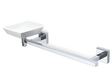 URANIA - Chromed brass soap dish / towel rack by Stilhaus