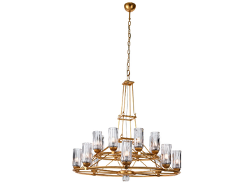 NEW DIRECTIONS 20621 - LED metal and blown glass chandelier by Stillux