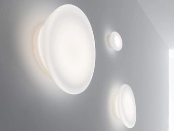 DYNAMIC - LED opal glass wall light by Stilnovo