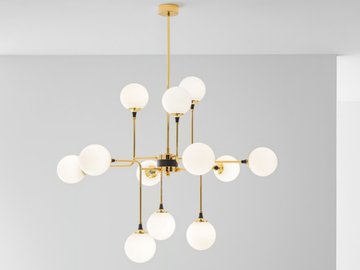 GALASSIA - Suspension lamp in glass and metal by Stilnovo