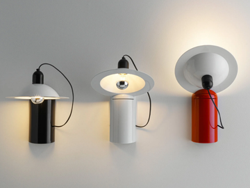 LAMPIATTA - Adjustable wall lamp in ABS and aluminum by Stilnovo