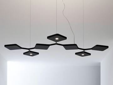 QUAD_P7 - LED aluminium pendant lamp by Stilnovo