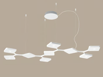 QUAD_P9 - LED aluminium pendant lamp by Stilnovo