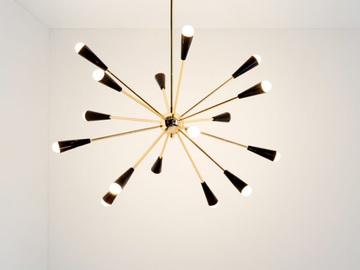 SPUTNIK - Brass pendant lamp by Stilnovo