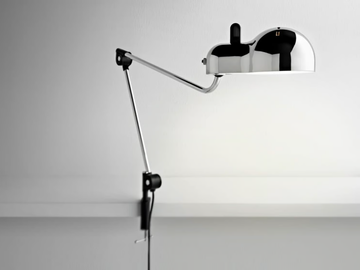 TOPO - With swing arm metal clamp light by Stilnovo