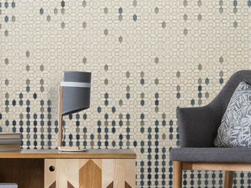 FILI BLU - Indoor/outdoor glass mosaic by STON