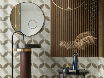 GEO BEIGE - Indoor/outdoor glass mosaic by STON