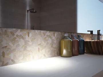 SASSOPIATTO OVALE - Stone mosaic by STON
