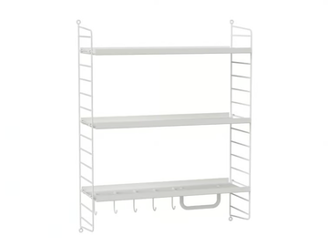 BATHROOM G - Suspended powder coated steel bathroom cabinet by String Furniture