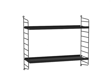 BEDROOM B - Powder coated steel wall shelf by String Furniture