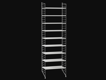 HALLWAY A - Sectional powder coated steel shelving unit by String Furniture