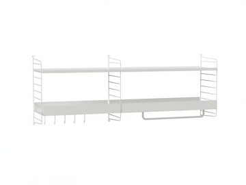 HALLWAY J - Sectional powder coated steel hallway unit by String Furniture