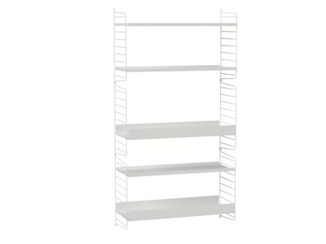 KIDS ROOM B - Open floating powder coated steel kids bookcase by String Furniture