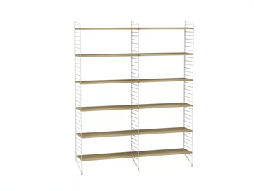 LIVING ROOM A - Open floating shelving unit by String Furniture