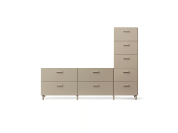RELIEF - Sectional MDF chest of drawers by String Furniture