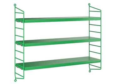 STRING® POCKET - Wall-mounted modular MDF shelving unit by String Furniture