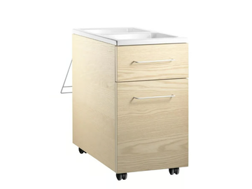 WORKS - MDF office drawer unit with castors by String Furniture