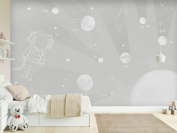 BRIGHT COSMOS - Landscape kids wallpaper by Studijo