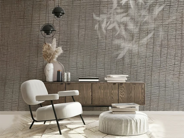 MESH UNDER SHADOW - Wallpaper with floral pattern by Studijo