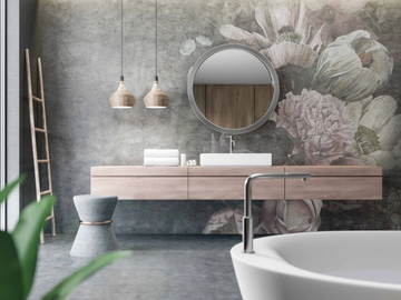 SOFT FLOWERS - Wallpaper with floral pattern by Studijo