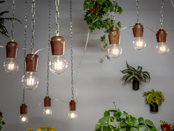 CASTLE WOOD - Wood and glass pendant lamp by Studio Beam