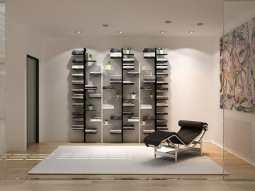 DOTTO - Open wall-mounted bookcase by STUDIO T